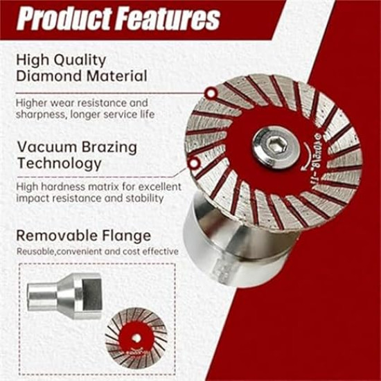 Professional Diamond Saw Blade Set for Granite, Marble, Tile & Concrete – Precision Stone Cutting Discs (2pcs)