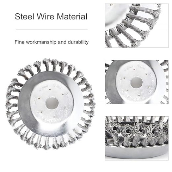 Clear Weeds & Moss Fast – Heavy-Duty Steel Wire Weed Trimmer Head