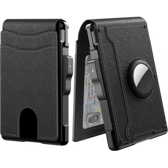 Slim, Secure & Built for Everyday Carry – Minimalist RfID Pop-Up Wallet for Men