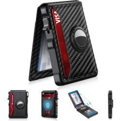 Slim, Secure & Built for Everyday Carry – Minimalist RfID Pop-Up Wallet for Men