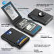 Slim, Secure & Built for Everyday Carry – Minimalist RfID Pop-Up Wallet for Men