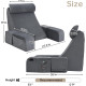 Reading Pillow with Arms – Back Support Cushion with Storage Pocket for Bed, TV & Gaming