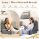 Reading Pillow with Arms – Back Support Cushion with Storage Pocket for Bed, TV & Gaming