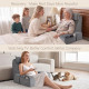 Reading Pillow with Arms – Back Support Cushion with Storage Pocket for Bed, TV & Gaming