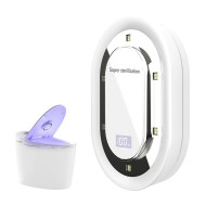 Rechargeable UV-C Toilet Seat Sanitizer with Automatic Sterilization & Odor Reduction