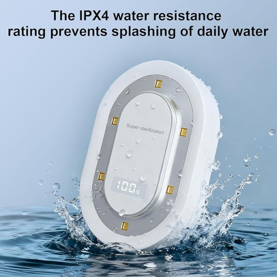 Rechargeable UV-C Toilet Seat Sanitizer with Automatic Sterilization & Odor Reduction
