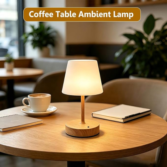 Rechargeable Waterproof Table Lamp – Cordless LED Touch Lamp with 3-Color Dimming & 4000mAh Battery