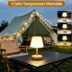 Rechargeable Waterproof Table Lamp – Cordless LED Touch Lamp with 3-Color Dimming & 4000mAh Battery