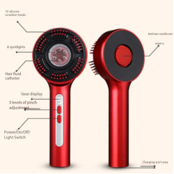 Massage, Nourish & Strengthen Your Hair – Red Light Therapy Electric Hair Brush