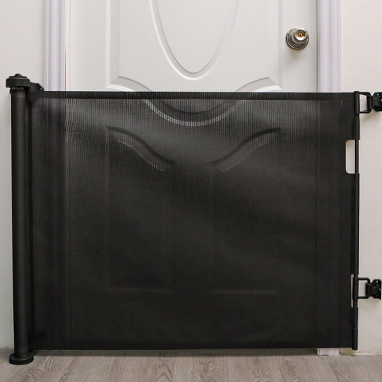 Retractable Baby Safety Gate Child & Pet Safety Gate for Stairs, Doorways & Hallways