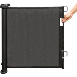 Retractable Baby Safety Gate Child & Pet Safety Gate for Stairs, Doorways & Hallways