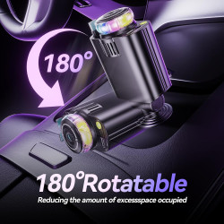 Retractable Car Charger with Starlight