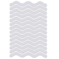 S-Shaped Self-Adhesive Anti-Slip Strips – Waterproof Safety Grip Tape for Stairs, Bathrooms & Floors (6pcs)