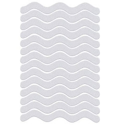 S-Shaped Self-Adhesive Anti-Slip Strips – Waterproof Safety Grip Tape for Stairs, Bathrooms & Floors (6pcs)