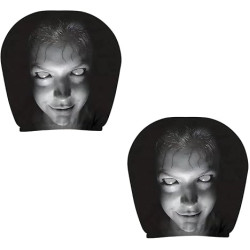 Scary Car Headrest Covers (2-Pack) – Universal Horror Car Seat Covers for Halloween, Cosplay & Spooky Vehicle Decor