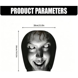 Scary Car Headrest Covers (2-Pack) – Universal Horror Car Seat Covers for Halloween, Cosplay & Spooky Vehicle Decor