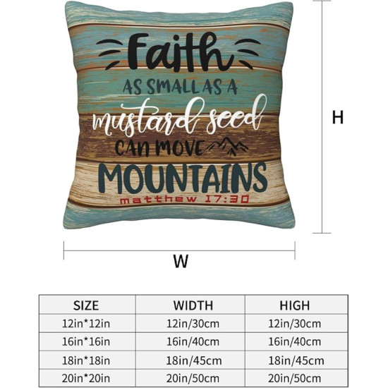 Bring Faith & Inspiration to Your Home – Christian Throw Pillow Covers 16inch  (Set of 4)