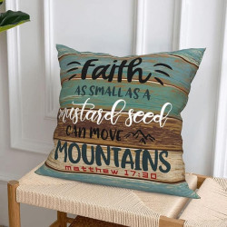 Bring Faith & Inspiration to Your Home – Christian Throw Pillow Covers (Set of 4)