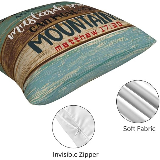 Bring Faith & Inspiration to Your Home – Christian Throw Pillow Covers 16inch  (Set of 4)