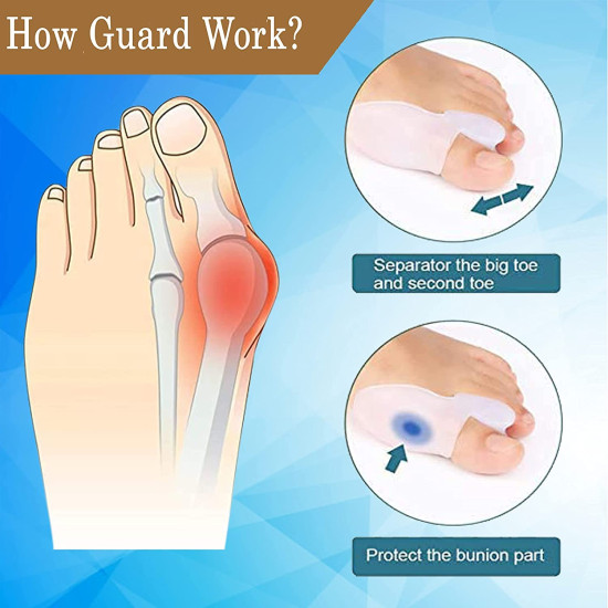 Silicone Toe Separator Bunion Corrector (2pcs)