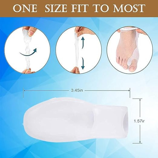 Silicone Toe Separator Bunion Corrector (2pcs)
