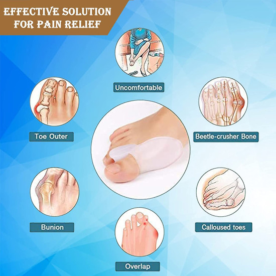 Silicone Toe Separator Bunion Corrector (2pcs)