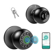 Smart Fingerprint Door Lock – Rechargeable Biometric Door Knob with App Control for Home, Office & Apartment