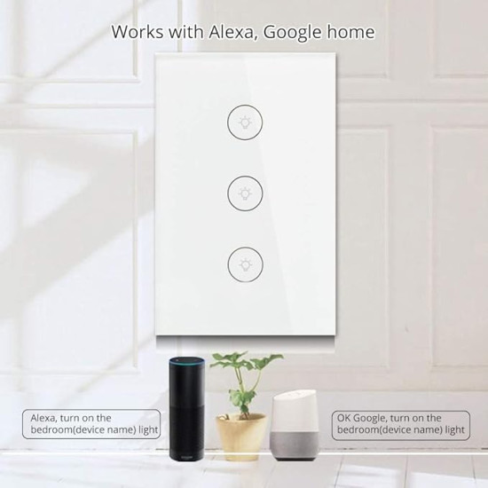 Control Your Lights from Anywhere – WiFi Smart Touch Wall Switch with App & Voice Control