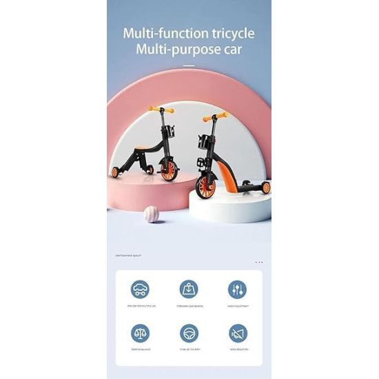 Grow, Ride & Play – 3-in-1 Kids Scooter, Balance Bike & Tricycle