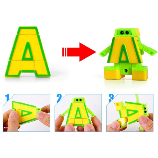 Make Learning ABC Fun – 26PCS Alphabet Robot Educational Toy Set 