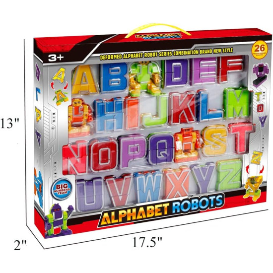 Make Learning ABC Fun – 26PCS Alphabet Robot Educational Toy Set 