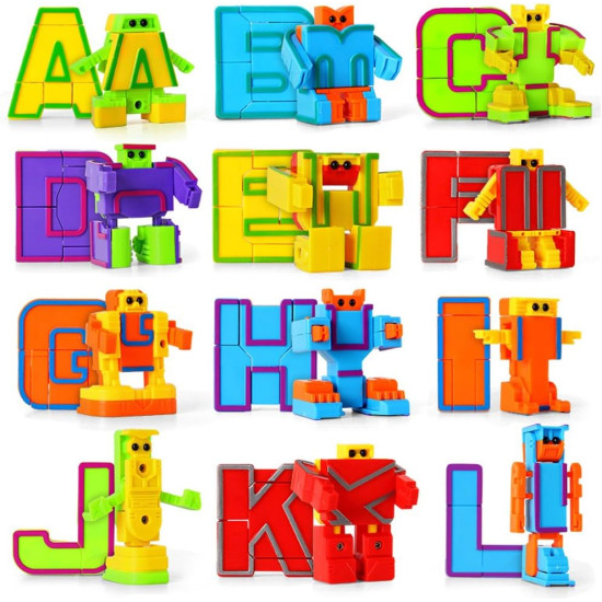 Make Learning ABC Fun – 26PCS Alphabet Robot Educational Toy Set 