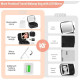 Travel Makeup Bag with LED Lighted Mirror – Portable Cosmetic Organizer for Flawless Beauty Anywhere 