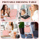 Travel Makeup Bag with LED Lighted Mirror – Portable Cosmetic Organizer for Flawless Beauty Anywhere 