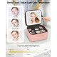 Travel Makeup Bag with LED Lighted Mirror – Portable Cosmetic Organizer for Flawless Beauty Anywhere 