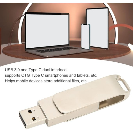 USB 3.0 Flash Drive with Type-C – High Speed Memory Stick for Android, Laptop & PC File Storage 