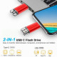 USB 3.0 Flash Drive with Type-C – High Speed Memory Stick for Android,Type C IPhone, Laptop & PC File Storage