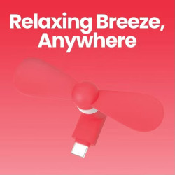 USB-C Mini Phone Cooling Fan– Portable Plug-In Cooler