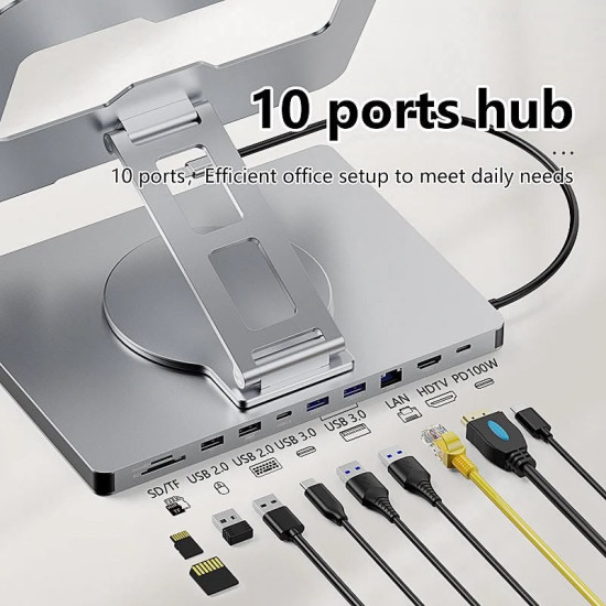 Ultimate Docking Station, Boost Productivity Anywhere – USB-C Hub with Multi-Port Connectivity