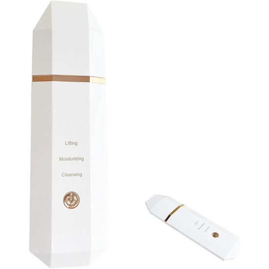 Ultrasonic Facial Skin Scrubber Spatula – Deep Pore Cleansing & Glowing Skin 