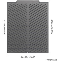 Universal Silicone Dish Drying MatKeep Your Counter Dry & Clean – Easy-Clean Silicone Drying Mat