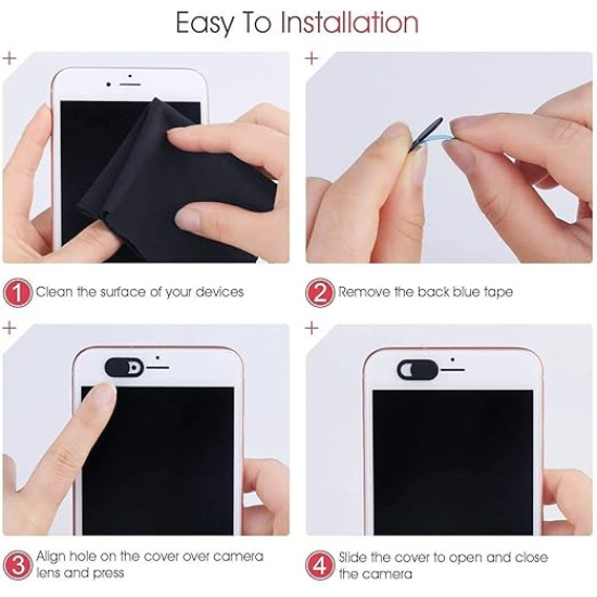 Protect Your Privacy Instantly – Sliding Universal Webcam Camera Lens Cover 