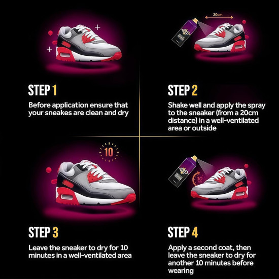 Water Repellent Spray for Shoes, Bags & Clothing – Long-Lasting Waterproof Protective Coating