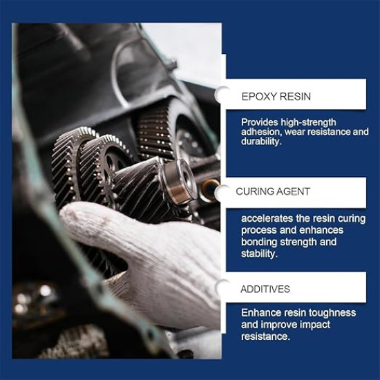 Industrial Metal Repair Welding Glue & Casting Repair Paste – Strong Foundry Adhesive for Metal, Plastic & Steel