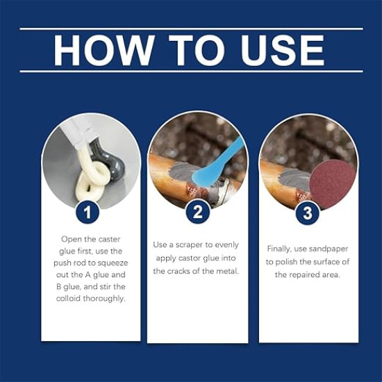 Industrial Metal Repair Welding Glue & Casting Repair Paste – Strong Foundry Adhesive for Metal, Plastic & Steel