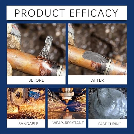 Industrial Metal Repair Welding Glue & Casting Repair Paste – Strong Foundry Adhesive for Metal, Plastic & Steel