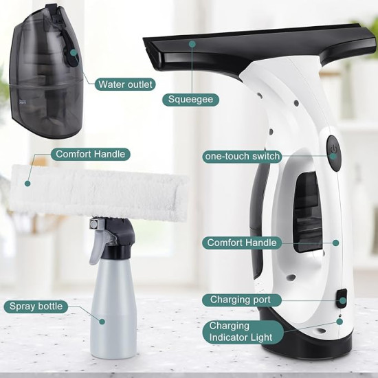 Cordless Glass and Window Vacuum Squeegee Cordless Glass and Window Vacuum Squeegee
