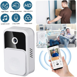 Wireless Smart Doorbell With Camera Night Vision & Adjustable Volume