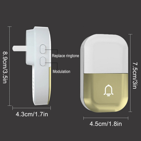 Wireless Waterproof Digital Door Bell Wireless Waterproof Digital Door Bell