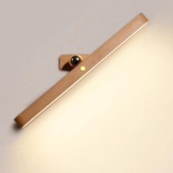 Wooden Mirror Front Light 800mAh Magnetic Mirror Fill Light Bar Wooden LED Makeup Mirror Light 360° Rotatable